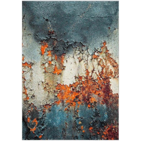 Safavieh 2 x 10 x 2 in. ContemporaryGlacier Power Loomed Area RugBlue & Multi GLA125B-210